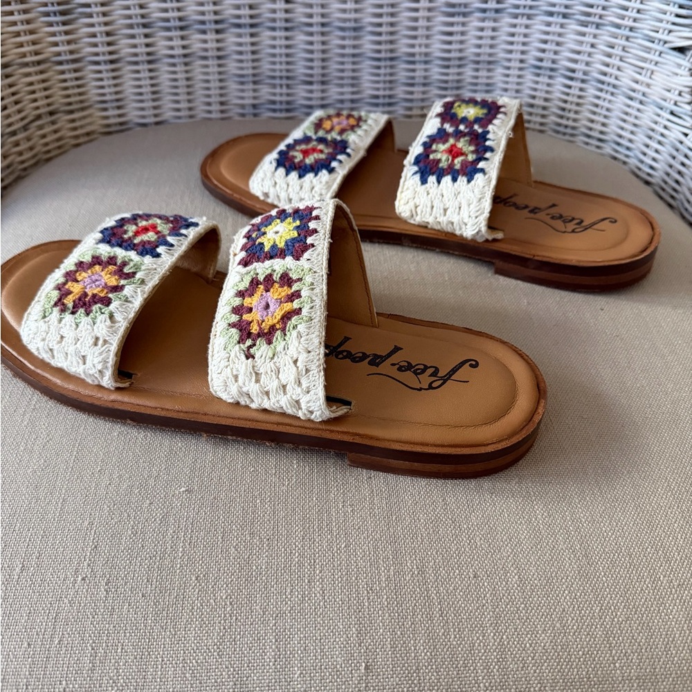 Free People Multicolor Crochet Sandals - Picture 4 of 7